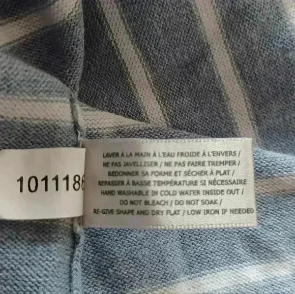 Simons Small Contemporaine Vision Organic Cotton Boatneck Striped Sailor Sweater - Picture 7 of 7